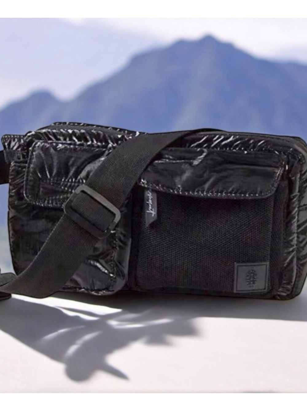 Free People Movement Courtside Cargo Sling Black NEW Bum Bag Belt Bag Crossbody
